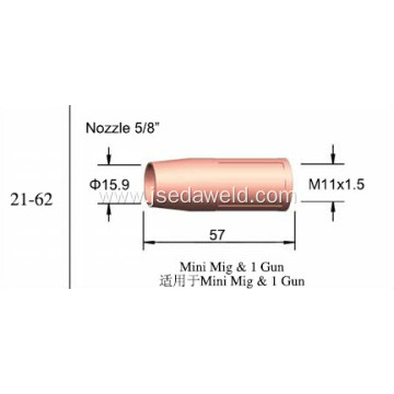 TWC Welding Nozzle 21-62